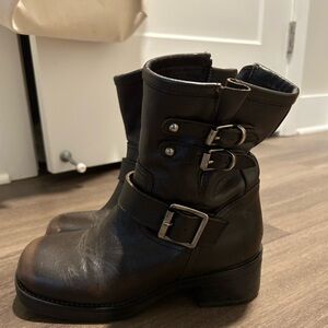 Archie - Steve Madden Brown Leather Boots